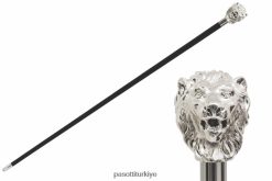Aksesuarlar PASOTTI üniseks ba w37 - gümüş aslan bastonu RZHTTX199