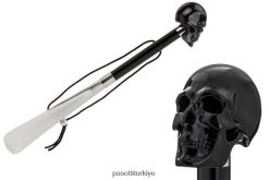 Aksesuarlar PASOTTI üniseks cs w33ne - siyah kafatası ayakkabı çekeceği RZHTTX302