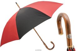 şemsiye | PASOTTI erkekler 142 oxf-4-18 c - masif kestane kırmızısı ve siyah şemsiye RZHTTX153