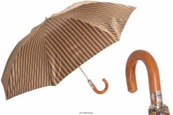 şemsiye | PASOTTI erkekler 64 81686-2 m - çizgili hardal rengi katlanır şemsiye RZHTTX179