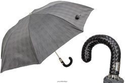 şemsiye | PASOTTI erkekler 64 milford-2 n37 - örgülü deri saplı katlanır milford şemsiye RZHTTX169