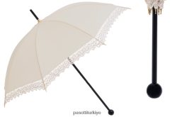 şemsiye | PASOTTI kadınlar 38 fildişi - dantelli düğün şemsiyesi RZHTTX643