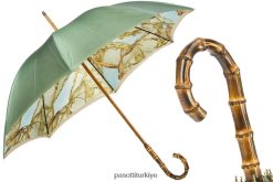 şemsiye | PASOTTI kadınlar 397 58152-3 b - dizginli bambu saplı şemsiye, çift kumaş RZHTTX486