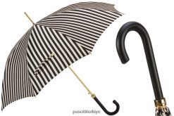şemsiye | PASOTTI kadınlar 460 21352-1 p - siyah beyaz çizgili şemsiye RZHTTX462