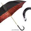şemsiye | PASOTTI üniseks 189 90115-2 g15 - kırmızı leopar desenli şemsiye, çift kumaş RZHTTX408